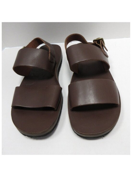 VTG Polo Ralph Lauren Sandals 11 Leather Slingback Buckle Summer Beach